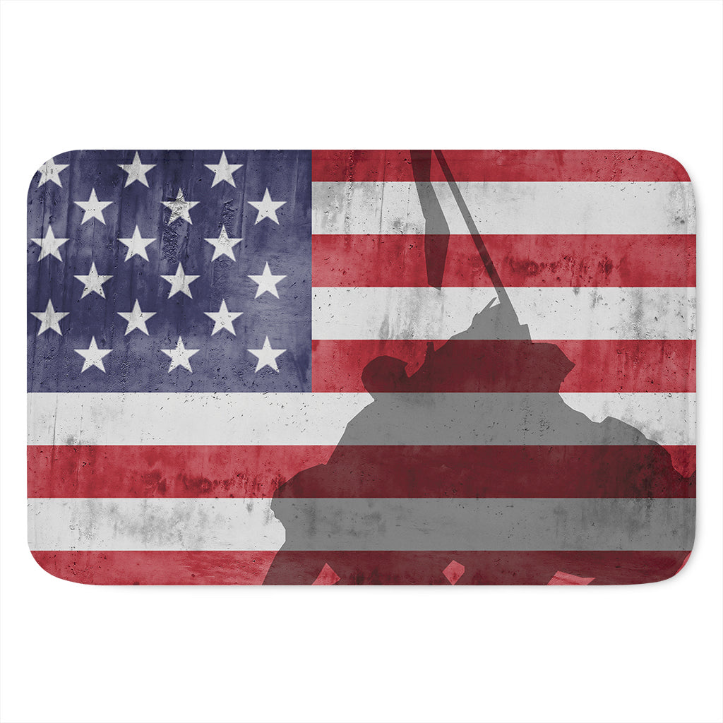 American Flag War Memorial Print Indoor Door Mat