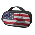 American Flag War Memorial Print Portable Cooler Travel Case