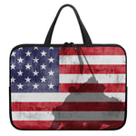 American Flag War Memorial Print Laptop Sleeve With Handle