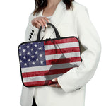 American Flag War Memorial Print Laptop Sleeve With Handle