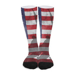 American Flag War Memorial Print Long Socks