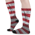 American Flag War Memorial Print Long Socks
