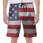 American Flag War Memorial Print Men's Beach Shorts