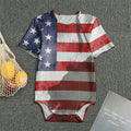American Flag War Memorial Print Men's Bodysuit