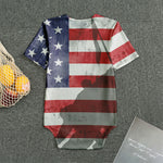 American Flag War Memorial Print Men's Bodysuit