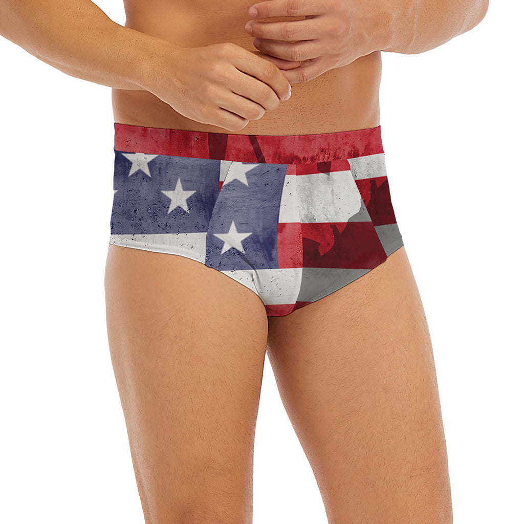 American Flag War Memorial Print Men's Briefs