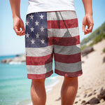 American Flag War Memorial Print Men's Cargo Shorts