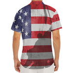 American Flag War Memorial Print Men's Deep V-Neck Shirt