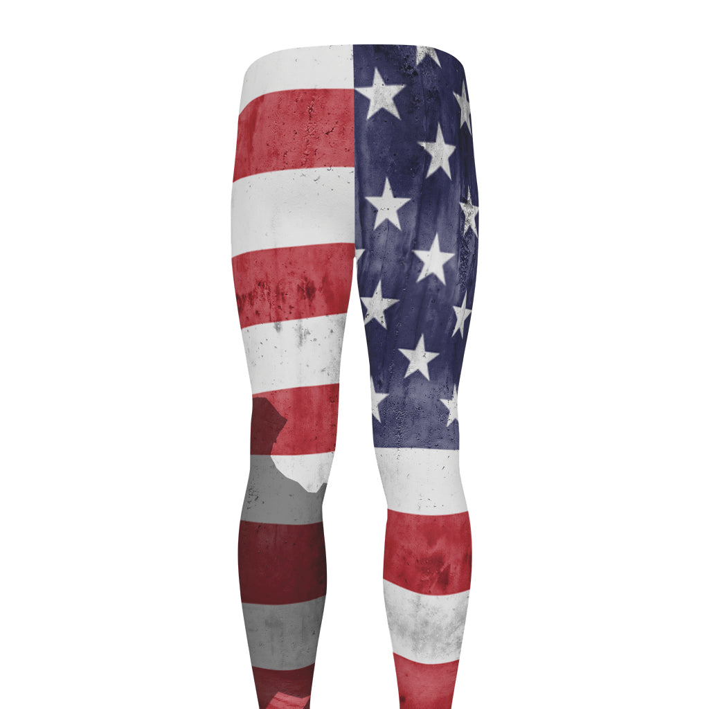 American Flag War Memorial Print Men's leggings