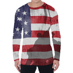 American Flag War Memorial Print Men's Long Sleeve T-Shirt