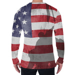 American Flag War Memorial Print Men's Long Sleeve T-Shirt