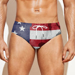 American Flag War Memorial Print Men's Swim Briefs
