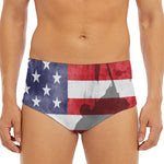 American Flag War Memorial Print Men's Triangle Swim Briefs