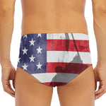 American Flag War Memorial Print Men's Triangle Swim Briefs