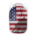 American Flag War Memorial Print Mesh Laundry Hamper