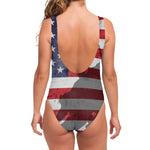 American Flag War Memorial Print One Piece Swimsuit