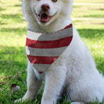 American Flag War Memorial Print Over The Collar Dog Bandana