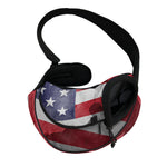 American Flag War Memorial Print Pet Sling Carrier
