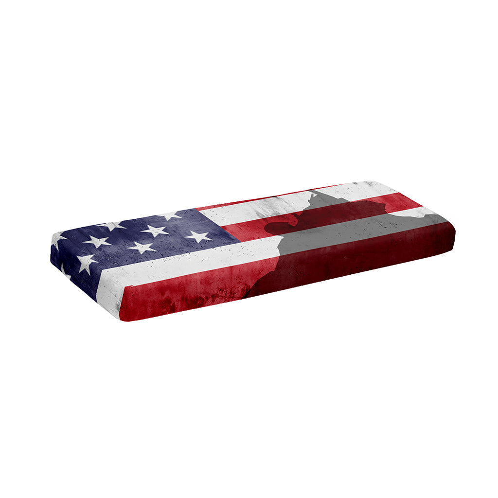American Flag War Memorial Print Piano Keyboard Cover