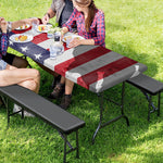 American Flag War Memorial Print Picnic Table Cover