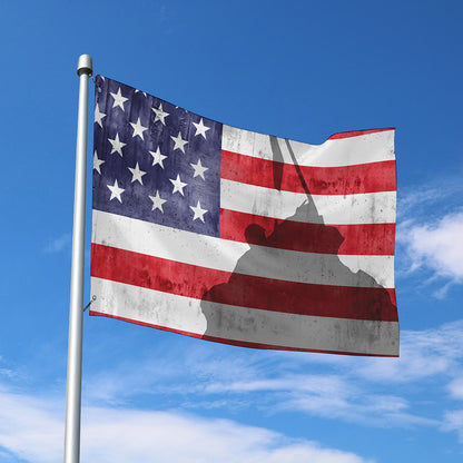 American Flag War Memorial Print Polyester Flag