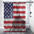 American Flag War Memorial Print Premium Shower Curtain