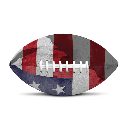 American Flag War Memorial Print Rugby Ball