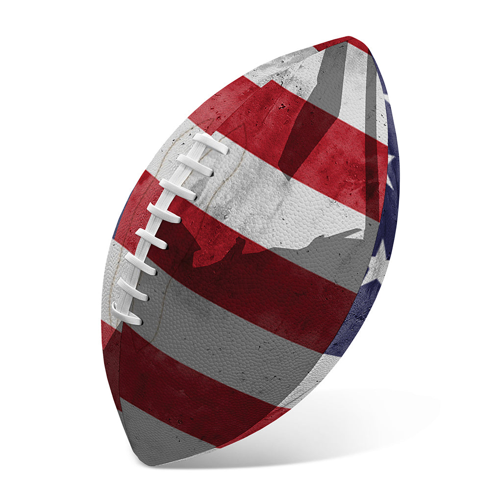 American Flag War Memorial Print Rugby Ball