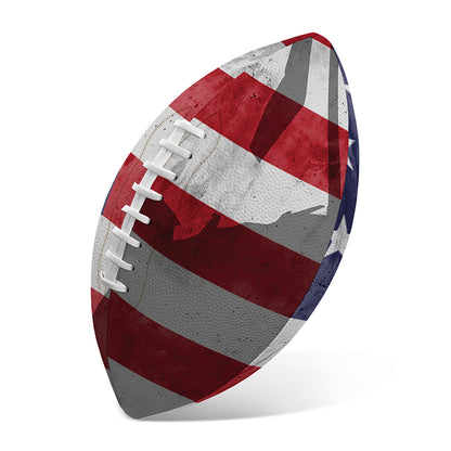 American Flag War Memorial Print Rugby Ball
