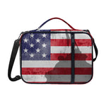 American Flag War Memorial Print Shoulder Strap Bible Bag