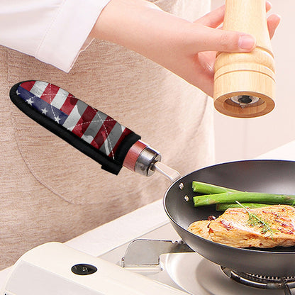 American Flag War Memorial Print Skillet Handle Cover