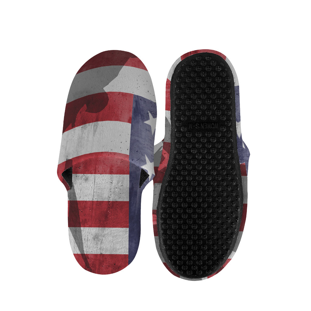 American Flag War Memorial Print Slippers