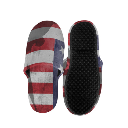 American Flag War Memorial Print Slippers