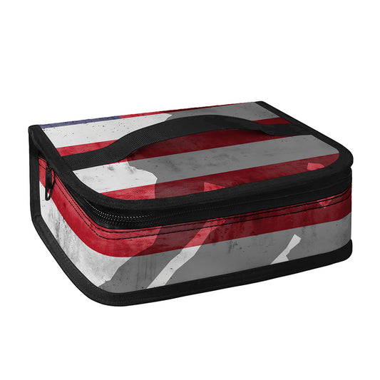American Flag War Memorial Print Small Lunch Bag