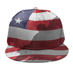 American Flag War Memorial Print Snapback Cap