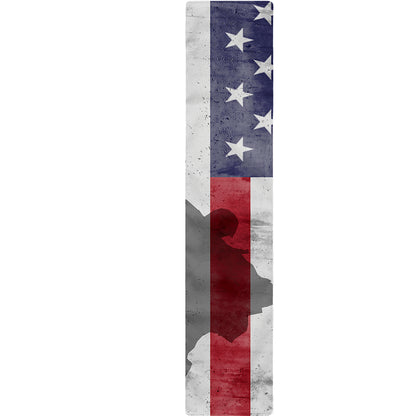 American Flag War Memorial Print Table Runner