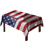 American Flag War Memorial Print Tablecloth
