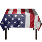American Flag War Memorial Print Tablecloth