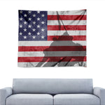 American Flag War Memorial Print Tapestry