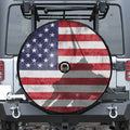 American Flag War Memorial Print Tire Cover With Camera Hole