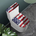 American Flag War Memorial Print Toilet Lid And Tank Cover Set