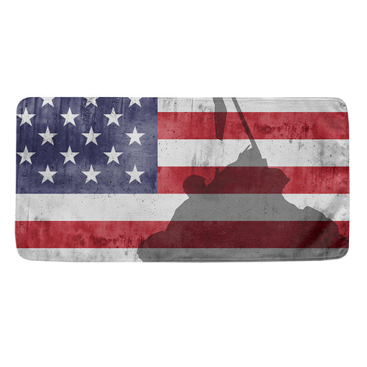 American Flag War Memorial Print Towel