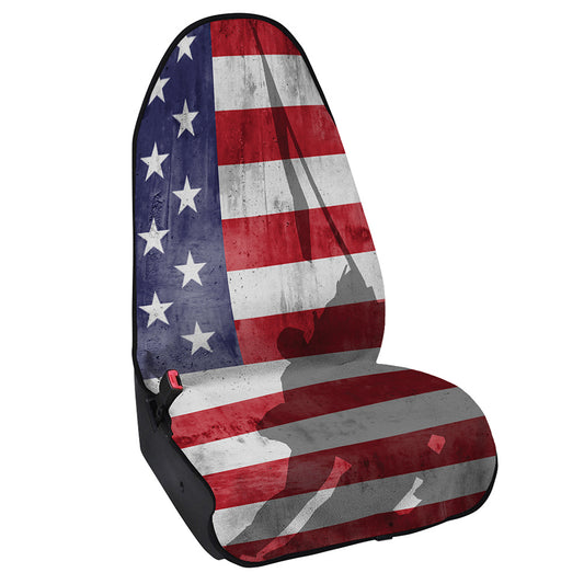 American Flag War Memorial Print Waterproof Car Seat Cover