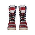 American Flag War Memorial Print Winter Boots