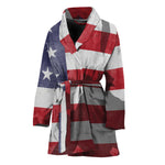 American Flag War Memorial Print Women's Bathrobe
