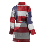 American Flag War Memorial Print Women's Bathrobe