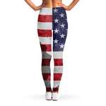 American Flag War Memorial Print Women's Leggings