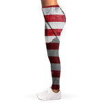 American Flag War Memorial Print Women's Leggings