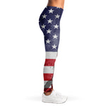 American Flag War Memorial Print Women's Leggings