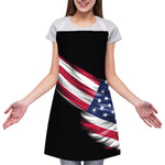 American Flag Wing Print Adjustable Apron
